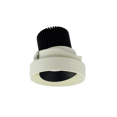 Nora Lighting 4" Iolite LED Round Trimless Adjustable, 800Lm / 14W, Comfort Dim, Black Adjustable / White Reflector