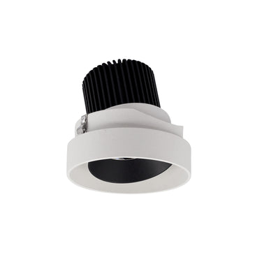 Nora Lighting 4" Iolite LED Round Trimless Adjustable, 10-Degree Optic, 850Lm / 12W, 4000K, Black Adjustable / White Reflector