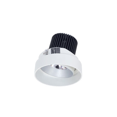 Nora Lighting 4" Iolite LED Round Trimless Adjustable, 10-Degree Optic, 850Lm / 12W, 4000K, Haze Adjustable / Matte Powder White Reflector
