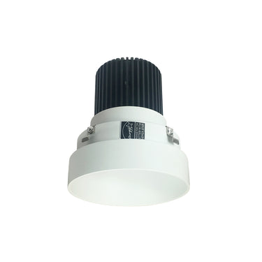 Nora Lighting 4" Iolite LED Round Trimless Downlight, 1000Lm / 14W, 3500K, Matte Powder White Finish
