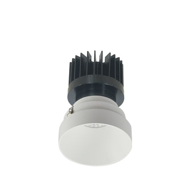Nora Lighting 4" Iolite LED Round Trimless Downlight, 1500Lm/2000Lm/2500Lm Varies By Housing, 3000K, Matte Powder White Finish