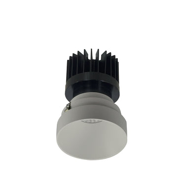 Nora Lighting 4" Iolite LED Round Trimless Downlight, 10-Degree Optic, 850Lm / 12W, 3000K, White Finish