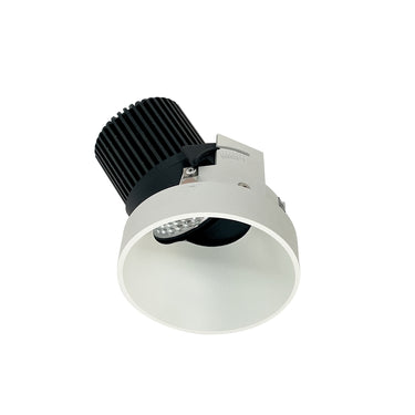 Nora Lighting 4" Iolite LED Round Trimless Adjustable Slot, 1000Lm / 14W, 3500K, White Finish