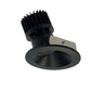 Nora Lighting 4" Iolite LED Round Wall Wash, 1500Lm/2000Lm Varies By Housing, 2700K, Black Reflector / Black Flange