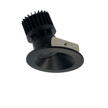 Nora Lighting 4" Iolite LED Round Wall Wash, 1500Lm/2000Lm Varies By Housing, Comfort Dim, Black Reflector / Black Flange