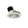 Nora Lighting 4" Iolite LED Round Wall Wash, 1000Lm / 14W, 3500K, Haze Reflector / Matte Powder White Flange