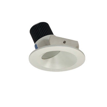 Nora Lighting 4" Iolite LED Round Wall Wash, 1000Lm / 14W, 3000K, Matte Powder White Reflector / Matte Powder White Flange