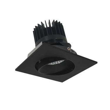 Nora Lighting 4" Iolite LED Square Adjustable Cone Reflector, 1500Lm/2000Lm/2500Lm Varies By Housing, 5000K, Black Reflector / Black Flange