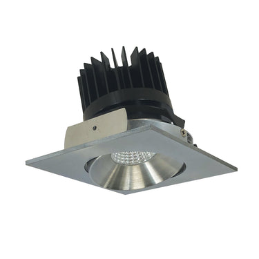 Nora Lighting 4" Iolite LED Square Adjustable Cone Reflector, 800Lm / 14W, Comfort Dim, White Reflector / White Flange