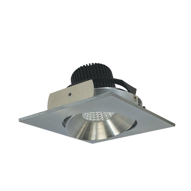 Nora Lighting 4" Iolite LED Square Adjustable Cone Reflector, 1000Lm / 14W, 5000K, Natural Metal Reflector / Natural Metal Flange