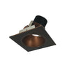 Nora Lighting 4" Iolite LED Square Adjustable Reflector With Round Aperture, 800Lm / 14W, 5000K, Bronze Reflector / Bronze Flange