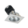 Nora Lighting 4" Iolite LED Square Adjustable Reflector With Round Aperture, 1500Lm/2000Lm Varies By Housing, 3000K, Haze Reflector / White Flange
