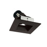 Nora Lighting 4" Iolite LED Square Adjustable Reflector With Square Aperture, 1000Lm / 14W, 3000K, Bronze Reflector / Bronze Flange
