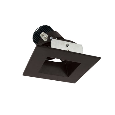 Nora Lighting 4" Iolite LED Square Adjustable Reflector With Square Aperture, 1000Lm / 14W, 5000K, Bronze Reflector / Bronze Flange
