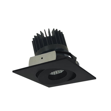 Nora Lighting 4" Iolite LED Square Adjustable Gimbal, 1500Lm/2000Lm/2500Lm Varies By Housing, 3000K, Black Finish
