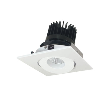 Nora Lighting 4" Iolite LED Square Adjustable Gimbal, 1500Lm/2000Lm/2500Lm Varies By Housing, 4000K, Matte Powder White Finish