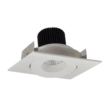 Nora Lighting 4" Iolite LED Square Adjustable Gimbal, 1000Lm / 14W, 2700K, White Finish