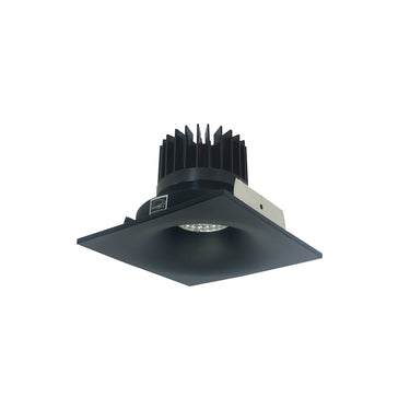 Nora Lighting 4" Iolite LED Square Bullnose, 1500Lm/2000Lm/2500Lm Varies By Housing, 4000K, Black Finish