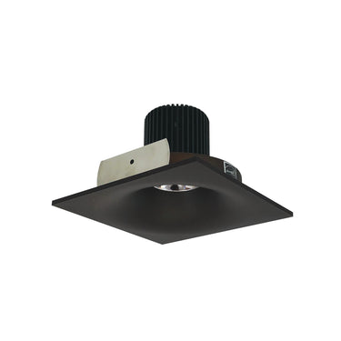 Nora Lighting 4" Iolite LED Square Bullnose, 10-Degree Optic, 950Lm / 12W, 3500K, Bronze Finish