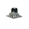 Nora Lighting 4" Iolite LED Square Bullnose, 1500Lm/2000Lm/2500Lm Varies By Housing, 5000K, Natural Metal Finish