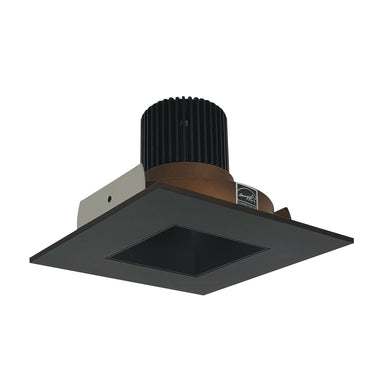 Nora Lighting 4" Iolite LED Square Reflector With Square Aperture, 10-Degree Optic, 850Lm / 12W, 3500K, Bronze Reflector / Bronze Flange