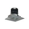 Nora Lighting 4" Iolite LED Square Reflector With Square Aperture, 1500Lm/2000Lm/2500Lm Varies By Housing, 5000K, Haze Reflector / Natural Metal Flange