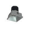 Nora Lighting 4" Iolite LED Square Trimless Downlight, 10-Degree Optic, 850Lm / 12W, 3000K, Haze Finish