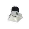 Nora Lighting 4" Iolite LED Square Trimless Downlight, 10-Degree Optic, 850Lm / 12W, 2700K, White Finish