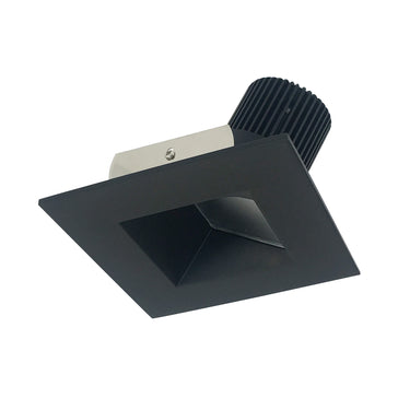 Nora Lighting 4" Iolite LED Square Wall Wash, 1000Lm / 14W, 4000K, Black Reflector / Black Flange