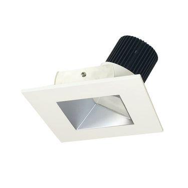 Nora Lighting 4" Iolite LED Square Wall Wash, 1000Lm / 14W, 5000K, Haze Reflector / White Flange