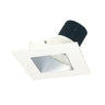 Nora Lighting 4" Iolite LED Square Wall Wash, 1000Lm / 14W, 2700K, Haze Reflector / Matte Powder White Flange
