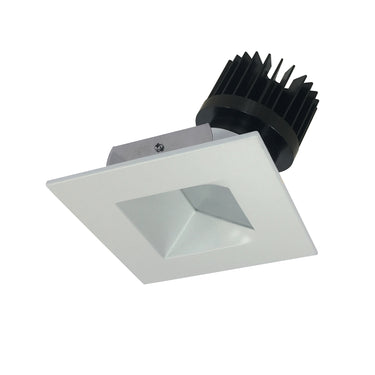 Nora Lighting 4" Iolite LED Square Wall Wash, 1500Lm/2000Lm Varies By Housing, 4000K, White Reflector / White Flange