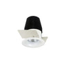 Nora Lighting 1" Iolite LED Ntf Round Bullnose, 600Lm, 2700K, Matte Powder White Finish
