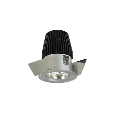 Nora Lighting 1" Iolite LED Bwf Round Bullnose, 600Lm, 2700K, Natural Metal Reflector / Natural Metal Flange