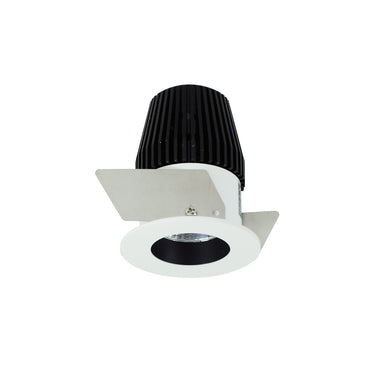 Nora Lighting 1" Iolite LED Bwf Round Reflector, 600Lm, 2700K, Black Reflector / White Flange