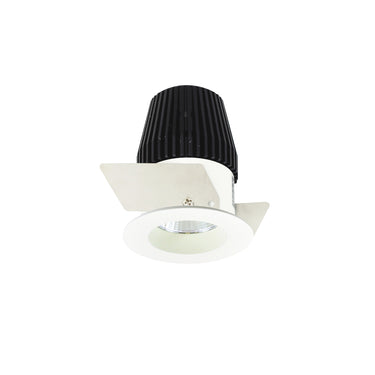 Nora Lighting 1" Iolite LED Bwf Round Reflector, 600Lm, Comfort Dim, Matte Powder White Reflector / Matte Powder White Flange