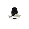 Nora Lighting 1" Iolite LED Bwf Round Pinhole, 600Lm, 2700K, Black Pinhole / Matte Powder White Flange