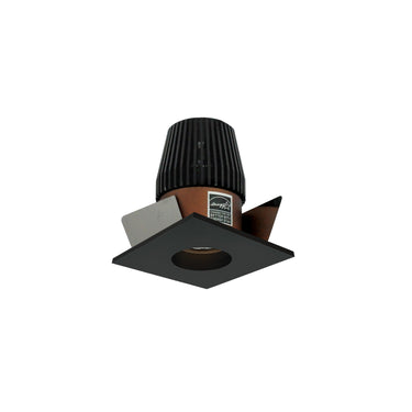 Nora Lighting 1" Iolite LED Bwf Square Reflector With Round Aperture, 600Lm, Comfort Dim, Bronze Reflector With Round Aperture / Bronze Flange