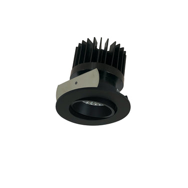Nora Lighting 2" Iolite LED Round Adjustable Cone Reflector, 1500Lm/2000Lm/2500Lm Varies By Housing, 3500K, Black Reflector / Black Flange
