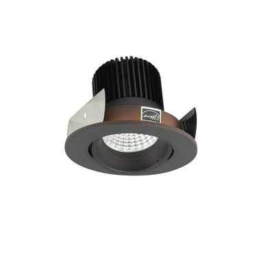 Nora Lighting 2" Iolite LED Round Adjustable Cone Reflector, 1000Lm / 14W, 2700K, Bronze Reflector / Bronze Flange
