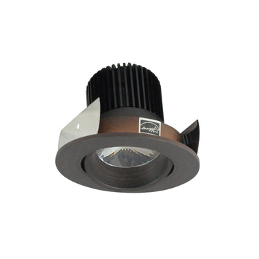 Nora Lighting 2" Iolite LED Round Adjustable Cone Reflector, 10-Degree Optic, 800Lm / 12W, 3500K, Bronze Reflector / Bronze Flange