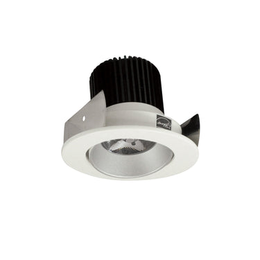 Nora Lighting 2" Iolite LED Round Adjustable Cone Reflector, 10-Degree Optic, 800Lm / 12W, 4000K, Haze Reflector / White Flange