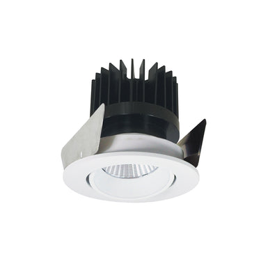 Nora Lighting 2" Iolite LED Round Adjustable Cone Reflector, 1500Lm/2000Lm/2500Lm Varies By Housing, 3500K, Matte Powder White Reflector / Matte Powder White Flange