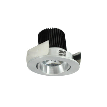 Nora Lighting 2" Iolite LED Round Adjustable Cone Reflector, 10-Degree Optic, 800Lm / 12W, 2700K, Natural Metal Reflector / Natural Metal Flange
