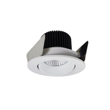 Nora Lighting 2" Iolite LED Round Adjustable Cone Reflector, 1000Lm / 14W, 3000K, White Reflector / White Flange