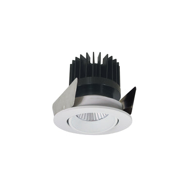 Nora Lighting 2" Iolite LED Round Adjustable Cone Reflector, 1500Lm/2000Lm/2500Lm Varies By Housing, 2700K, White Reflector / White Flange