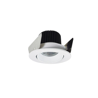 Nora Lighting 2" Iolite LED Round Adjustable Cone Reflector, 10-Degree Optic, 800Lm / 12W, 3000K, White Reflector / White Flange