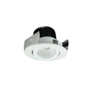 Nora Lighting 2" Iolite LED Round Adjustable Gimbal, 800Lm / 14W, 5000K, Matte Powder White Finish