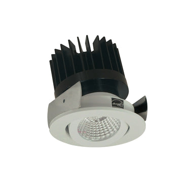 Nora Lighting 2" Iolite LED Round Adjustable Gimbal, 1500Lm/2000Lm/2500Lm Varies By Housing, 3500K, White Finish