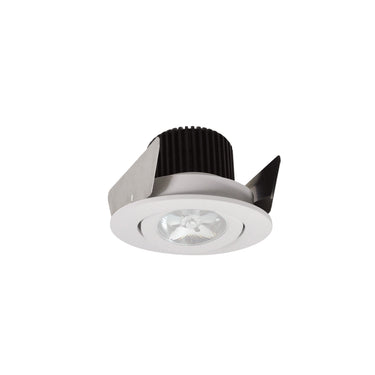 Nora Lighting 2" Iolite LED Round Adjustable Gimbal, 10-Degree Optic, 850Lm / 12W, 2700K, White Finish